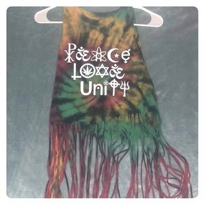 Peace Unity & Love T-shirt crop